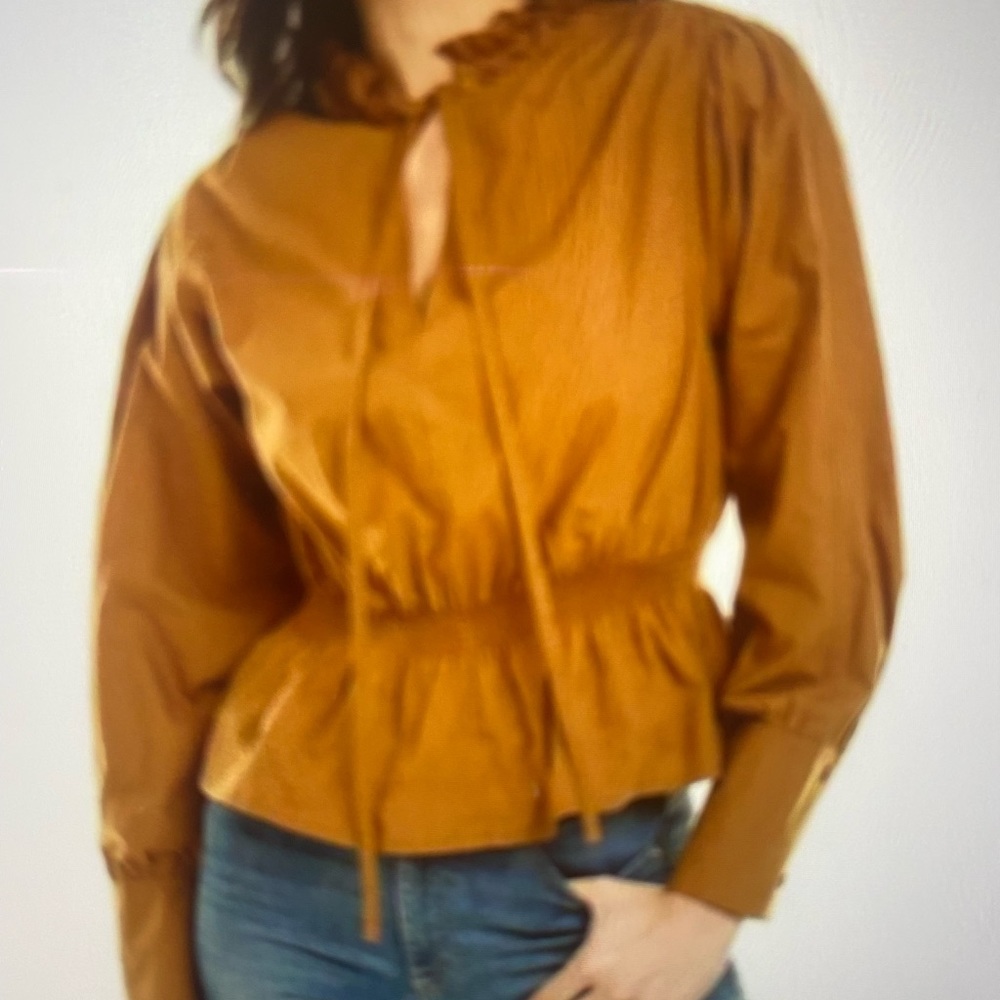 NWT - Rebecca Taylor Womens poplin pullover. Final sale